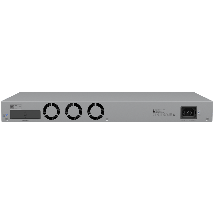 Ubiquiti Layer 3 switch with (24) 10GbE RJ45 ports and (2) 25G SFP28 ports – view 3