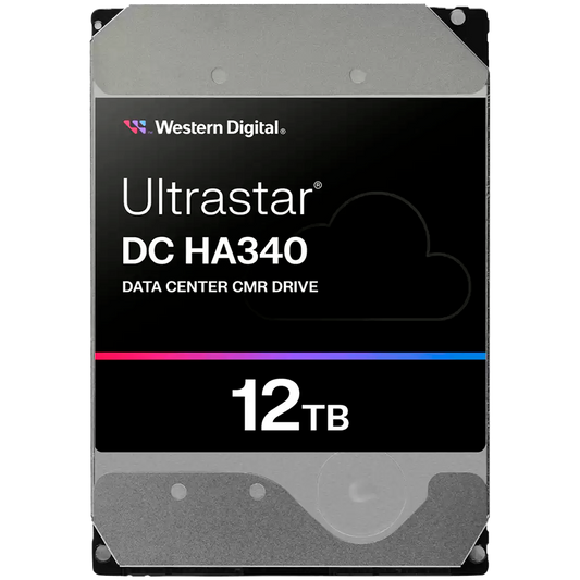 HDD Server WD/HGST ULTRASTAR DC HA340 (3.5'', 12TB, 256MB, 7200RPM, SATA 6Gb by Western Digital – product photo