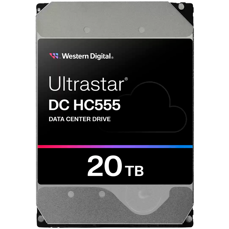 HDD Server WD/HGST ULTRASTAR DC HC555 (3.5’’, 20TB, 512MB, 7200RPM, SAS 12Gb by Western Digital – product photo