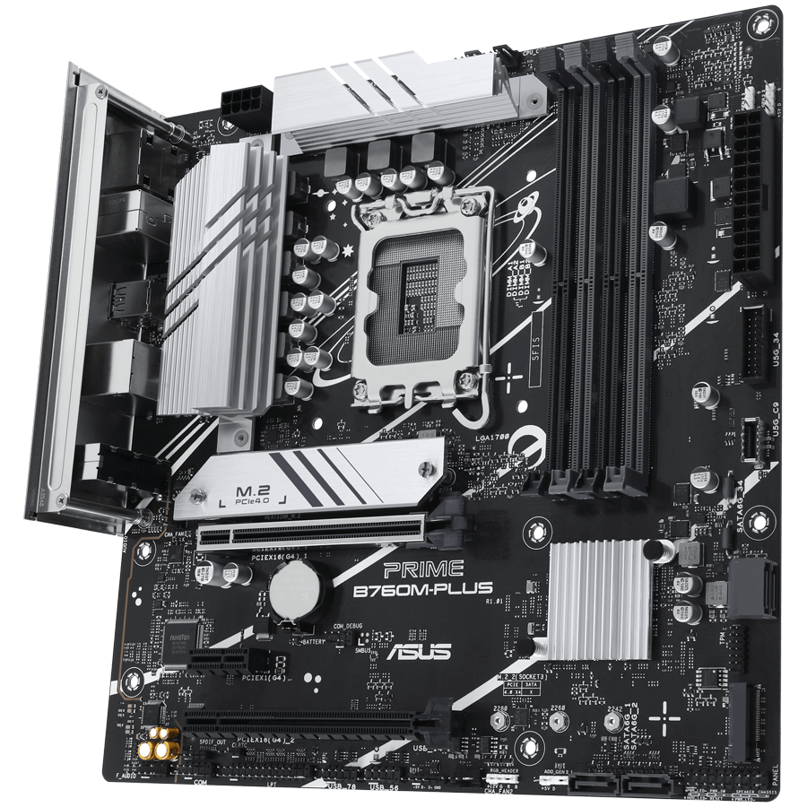 ASUS PRIME B760M-PLUS mATX LGA1700 DDR5 – alternate product view 2