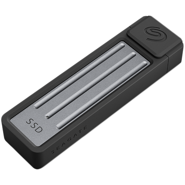 SEAGATE SSD External Ultra Compact (2.5'/1TB/USB 3.1 TYPE C) Dark Grey – alternate product view 3
