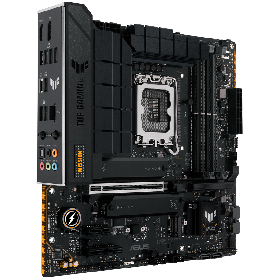 ASUS TUF GAMING B760M-PLUS WIFI II LGA1700 mATX MB – alternate product view 2