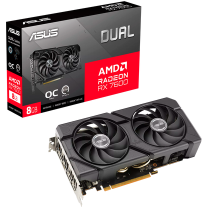 ASUS Dual Radeon RX 7600 EVO OC Edition 8GB GDDR6