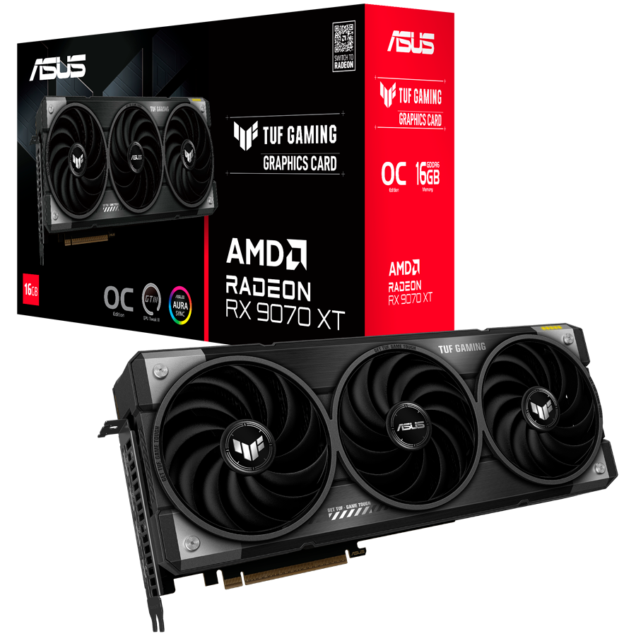 ASUS TUF Gaming Radeon RX 9070 XT OC Edition 16GB GDDR6 – alternate product view 5