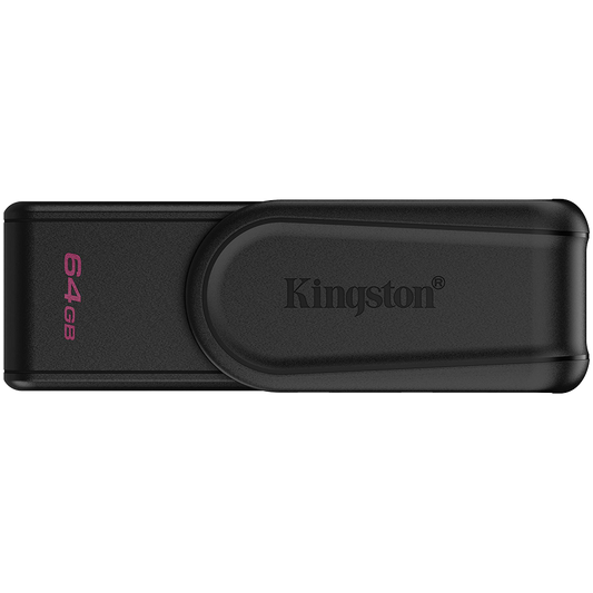 Kingston 64GB Portable USB 3.2 Gen 1 DataTraveler Exodia S (Black/Black)