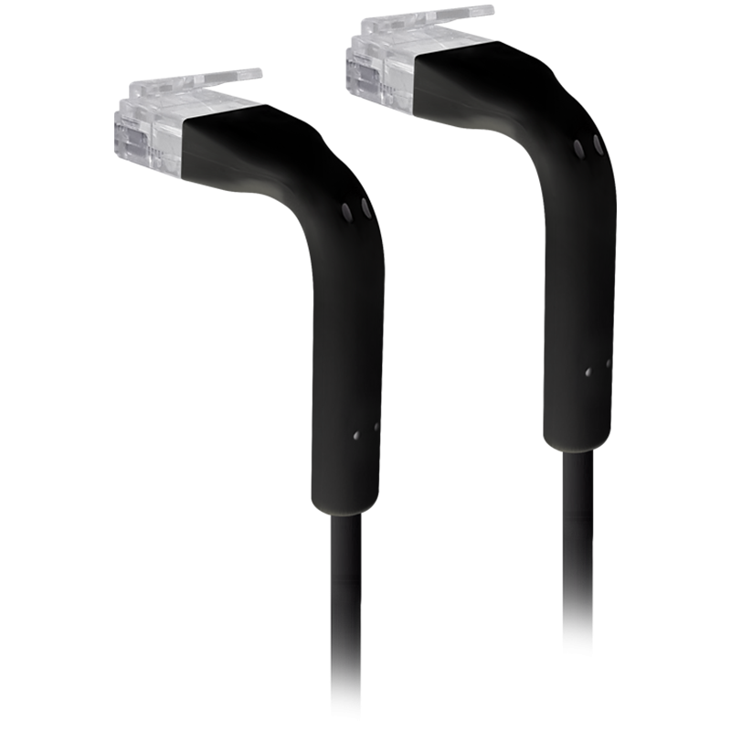 Ubiquiti U-Cable-Patch-3M-RJ45-BK cable with bendable boots RJ45, 3 mm outer diameter, Cable length: 0.1 to – product photo