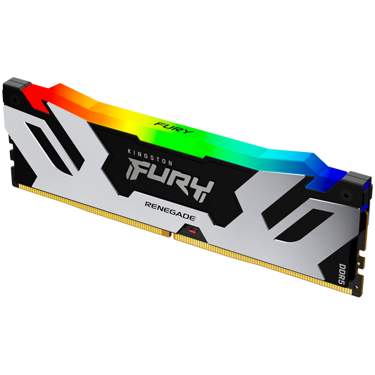 Kingston 24GB 8000MT/s DDR5 CL38 DIMM FURY Renegade RGB Silver