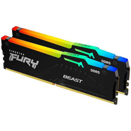 Kingston 64GB 6000MT/s DDR5 CL36 DIMM (Kit of 2) FURY Beast RGB