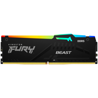 Kingston 128GB 5600MT/s DDR5 CL40 DIMM (Kit of 2) FURY Beast RGB – alternate product view 2