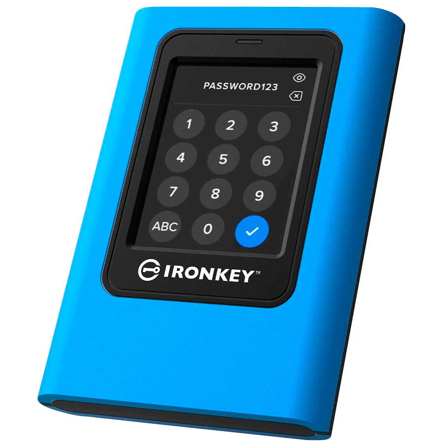 Kingston SSD 3840GB IronKey Vault Privacy 80 XTS-AES 256-bit Encrypted External SSD, EAN: 740617341416 – alternate product
