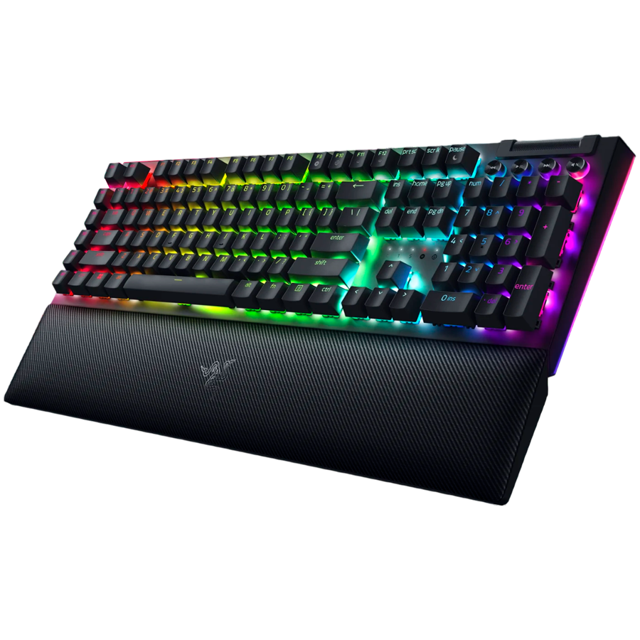RAZER BlackWidow V4 (Yellow Switch) Gaming Keyboard - US Layout – alternate product view 3