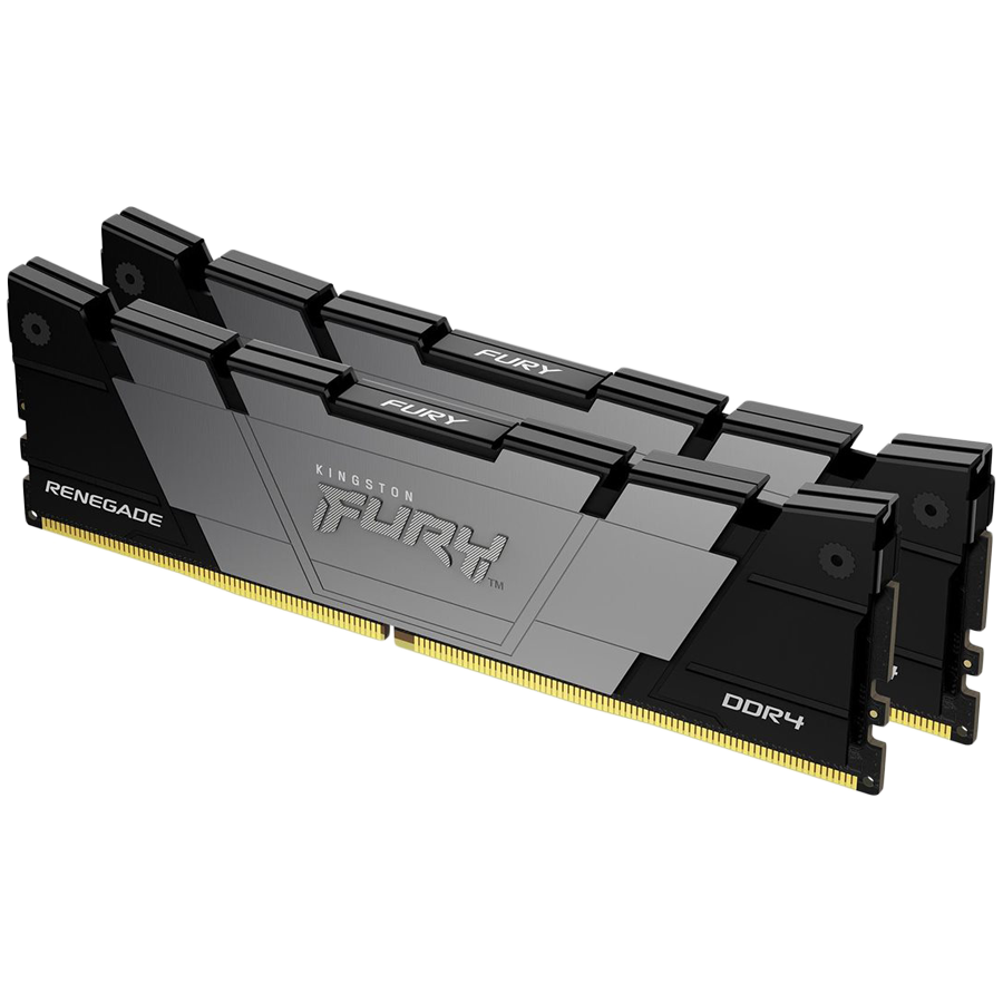 Kingston 128GB 3200MT/s DDR4 CL16 DIMM (Kit of 4) FURY Renegade Black