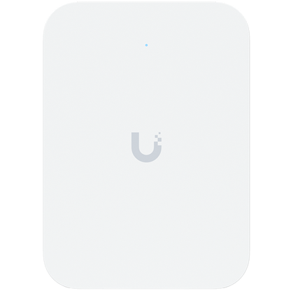Ubiquiti UniFin U70IW Wall mounted WiFi 7 AP with 4 spatial streams and an integreated 2.5GbE PoE switch – product photo
