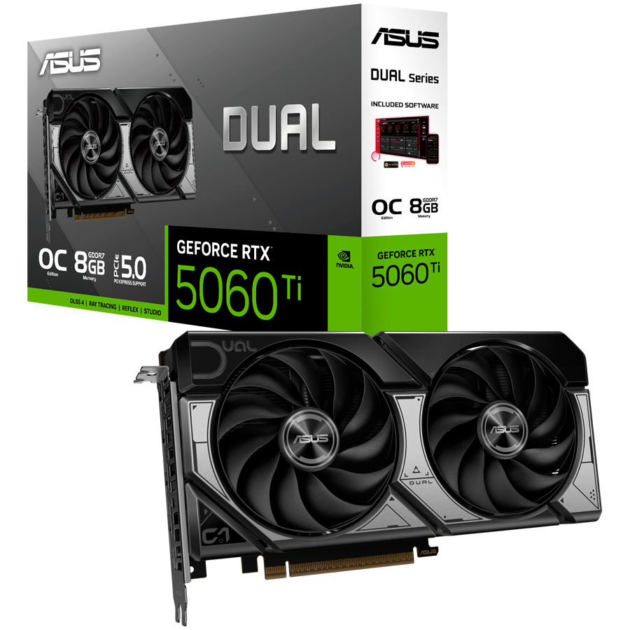 ASUS Dual GeForce RTX 5060 Ti OC Edition 8GB GDDR7