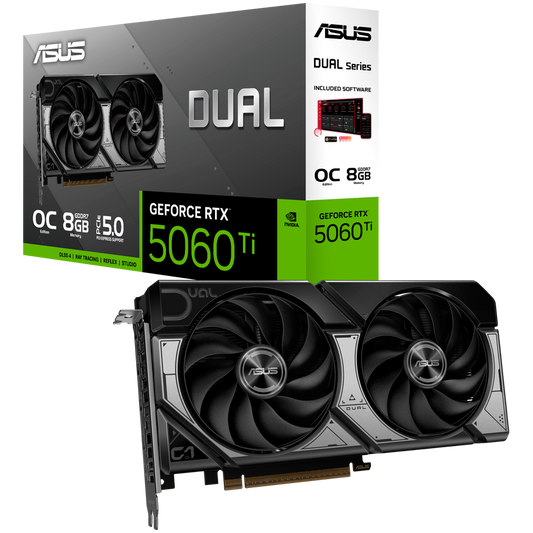 ASUS Dual GeForce RTX 5060 Ti OC Edition 8GB GDDR7