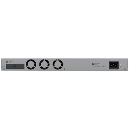 Ubiquiti Layer 3 switch with (24) 10GbE RJ45 ports and (2) 25G SFP28 ports – view 4