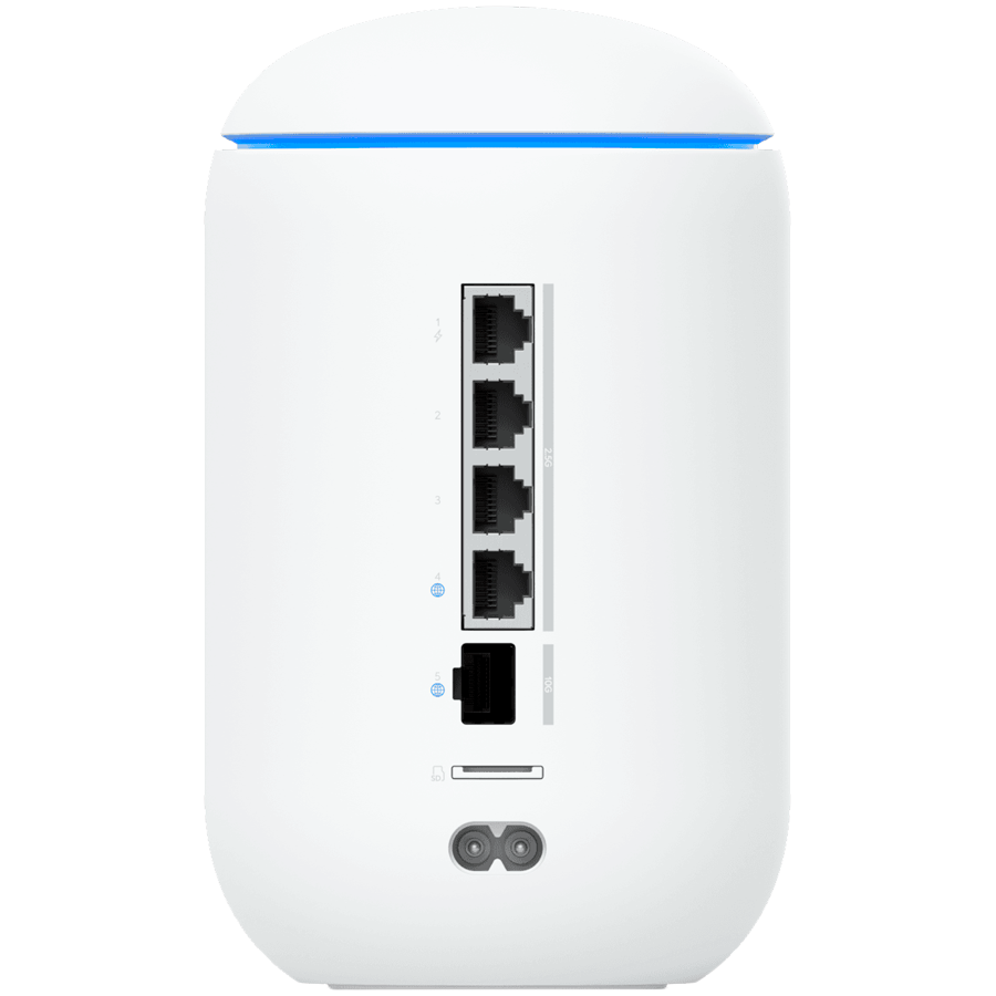 Ubiquiti UniFi UDR7 Dream Router 7 Desktop 10G Cloud Gateway with integrated WiFi 7, PoE switch, microSD storage, – view 3