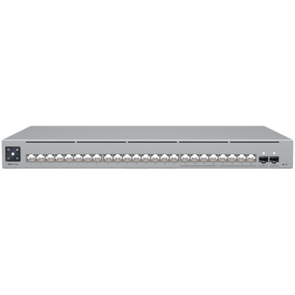 Ubiquiti 24-port, Layer 3 Etherlighting switch with 2.5 GbE, 8x 2.5 GbE RJ45 ports, 16x GbE RJ45 ports, 2x – product photo