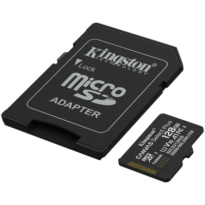 Kingston 128GB microSDXC Canvas Select Plus Gen3 150MB/s A1 Card + Adapter – alternate product view 2