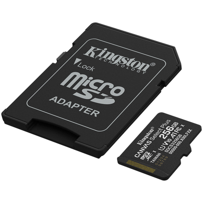 Kingston 256GB microSDXC Canvas Select Plus Gen3 150MB/s A1 Card + Adapter – alternate product view 2