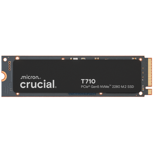 CRUCIAL T710 1TB PCIe Gen5 NVMe M.2 2280 SSD up to 14900 MB/s read and 13700 MB/s write
