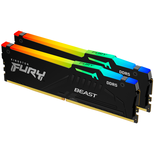 Kingston 32GB 6000MT/s DDR5 CL30 DIMM (Kit of 2) FURY Beast RGB XMP