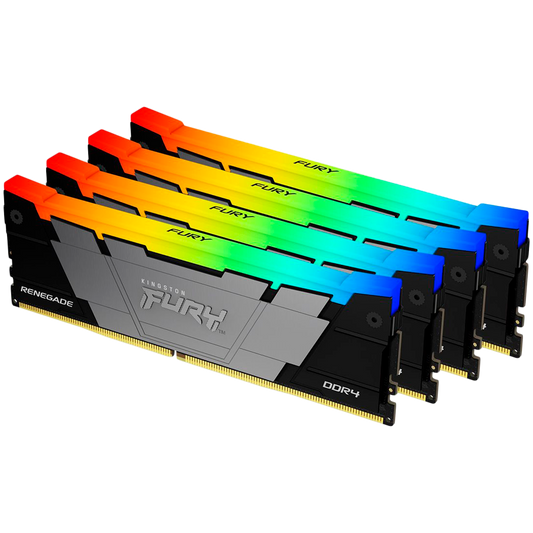 Kingston 32GB 3600MT/s DDR4 CL16 DIMM (Kit of 4) FURY Renegade RGB