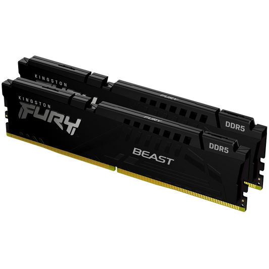 Kingston 128GB 5600MT/s DDR5 CL40 DIMM (Kit of 2) FURY Beast Black