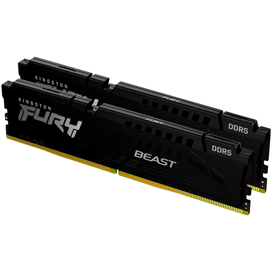 Kingston 128GB 5600MT/s DDR5 CL36 DIMM (Kit of 2) FURY Beast Black