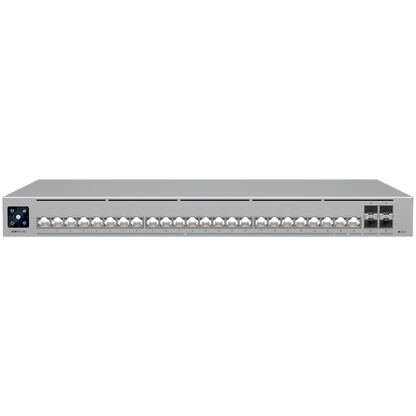 Ubiquiti Layer 3 Etherlighting switch USW-PRO-HD-24-EU, (22) 2.5 GbE, (2) 10 GbE ports, (4) 10G SFP+ ports. – product photo
