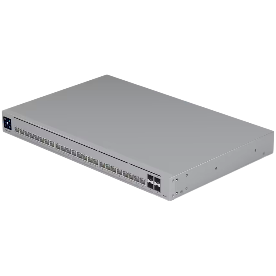 Ubiquiti Layer 3 Etherlighting switch USW-PRO-HD-24-EU, (22) 2.5 GbE, (2) 10 GbE ports, (4) 10G SFP+ ports. DC – view 3