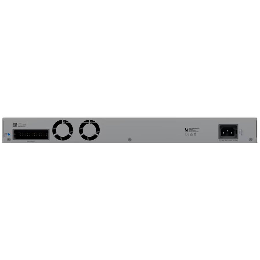 Ubiquiti Layer 3 Etherlighting switch USW-PRO-HD-24-EU, (22) 2.5 GbE, (2) 10 GbE ports, (4) 10G SFP+ ports. DC – view 4