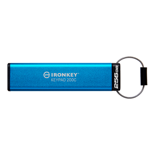 Kingston 256GB USB-C IronKey Keypad 200C, FIPS 140-3 Lvl 3 (Pending) AES-256