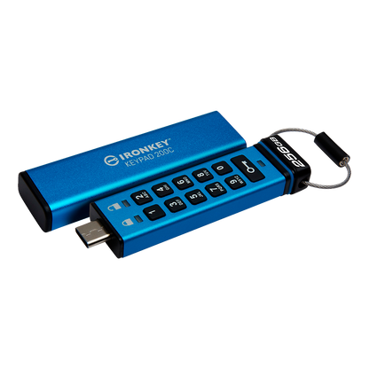 Kingston 256GB USB-C IronKey Keypad 200C, FIPS 140-3 Lvl 3 (Pending) AES-256 – alternate product view 2