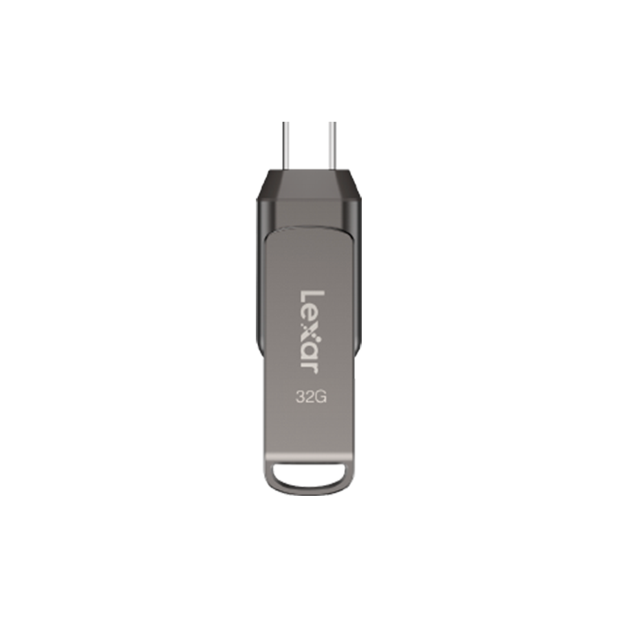 Lexar 32GB Dual Type-C and Type-A USB 3.1 flash drive, up to 100MB/s read – product image