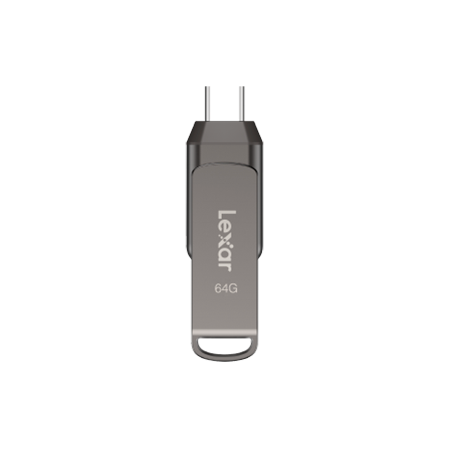 Lexar 64GB Dual Type-C and Type-A USB 3.1 flash drive, up to 130MB/s read – product image