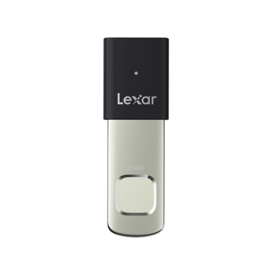 Lexar 64GB Fingerprint F35pro USB 3.2 Gen1 flash drive, up to 300MB/s read and 60MB/s write – product image