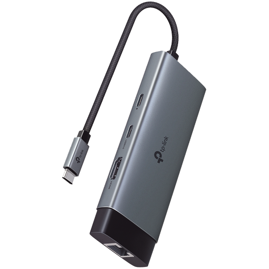 TP-Link UH6120C USB Type-C 6-Port Hub, 1xUSB-C Connector,1xHDMI 4K 60Hz Port,1xUSB-C PD 100W Port,1xRJ45 – product photo
