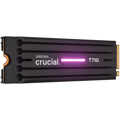 CRUCIAL T710 4TB PCIe Gen5 NVMe M.2 2280 SSD up to 14500 MB/s read and 13800 MB/s write, with heatsink – alternate product