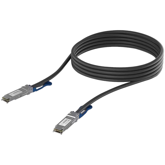 Ubiquiti UACC-DAC-QSFP28-0.5M QSFP28 direct attach cable with a 100 Gbps max data rate, Compatible with – product photo
