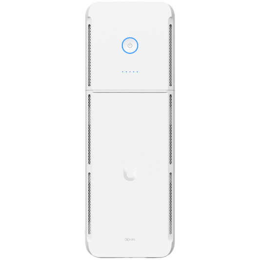 Ubiquiti UPS-Tower-EU UniFi managed 1kVA uninterruptible power supply with 5 surge-only outlets and 5 software-resettable surge and backup devices - product photo