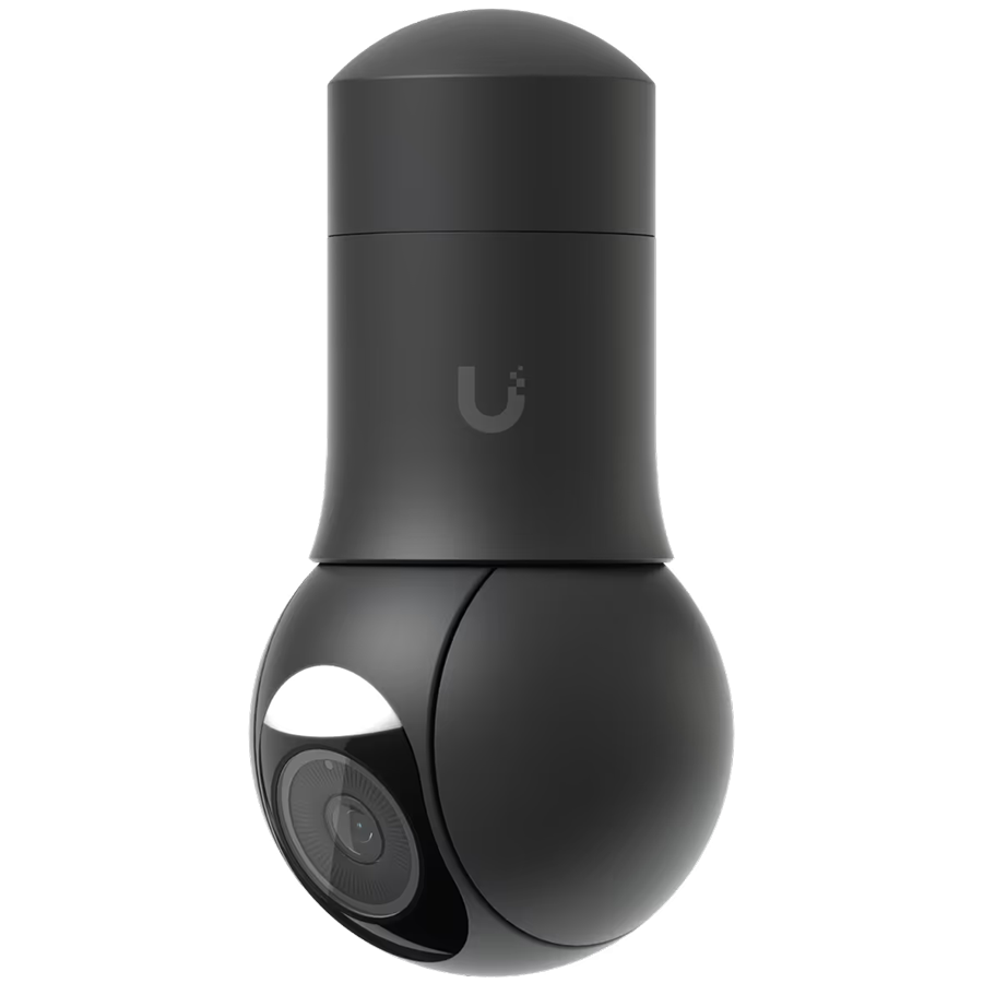 UBIQUITI UVC-G5-PTZ-B, black compact, all-weather camera with ultra-low latency pan-tilt-zoom control and – product photo
