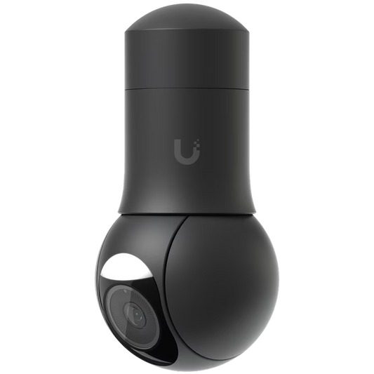 UBIQUITI UVC-G5-PTZ-B, black compact, all-weather camera with ultra-low latency pan-tilt-zoom control and – product photo