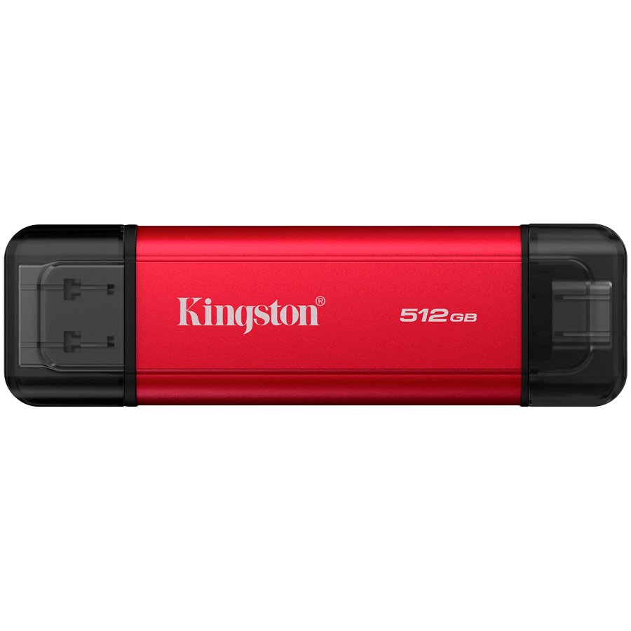 Kingston 512GB Dual USB-A/C Portable SSD, Up to 1050MB/s USB 3.2 Gen 2