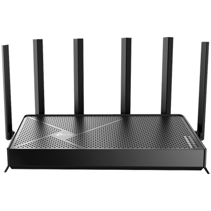 TP-Link Dual-Band BE6500 Wi-Fi 7 Router, 688Mbps at 2.4GHz, 5764Mbps at 5GHz, 6 antennas, 2.0GHz quad core – product photo