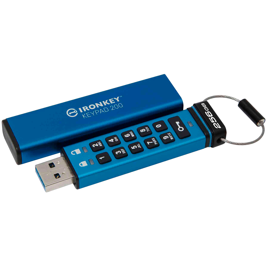 KINGSTON IronKey Keypad 200, 256GB, AES-256 Encrypted – alternate product view 2