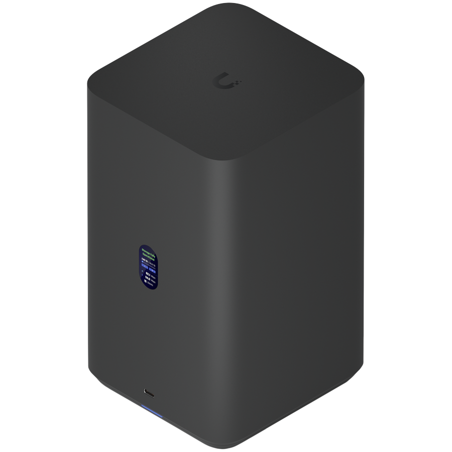 Ubiquiti UniFi UNAS-2-B-EU Network Attached Storage with (2) 3.5inch HDD bays, 2.5 GbE networking, USB-C – product photo