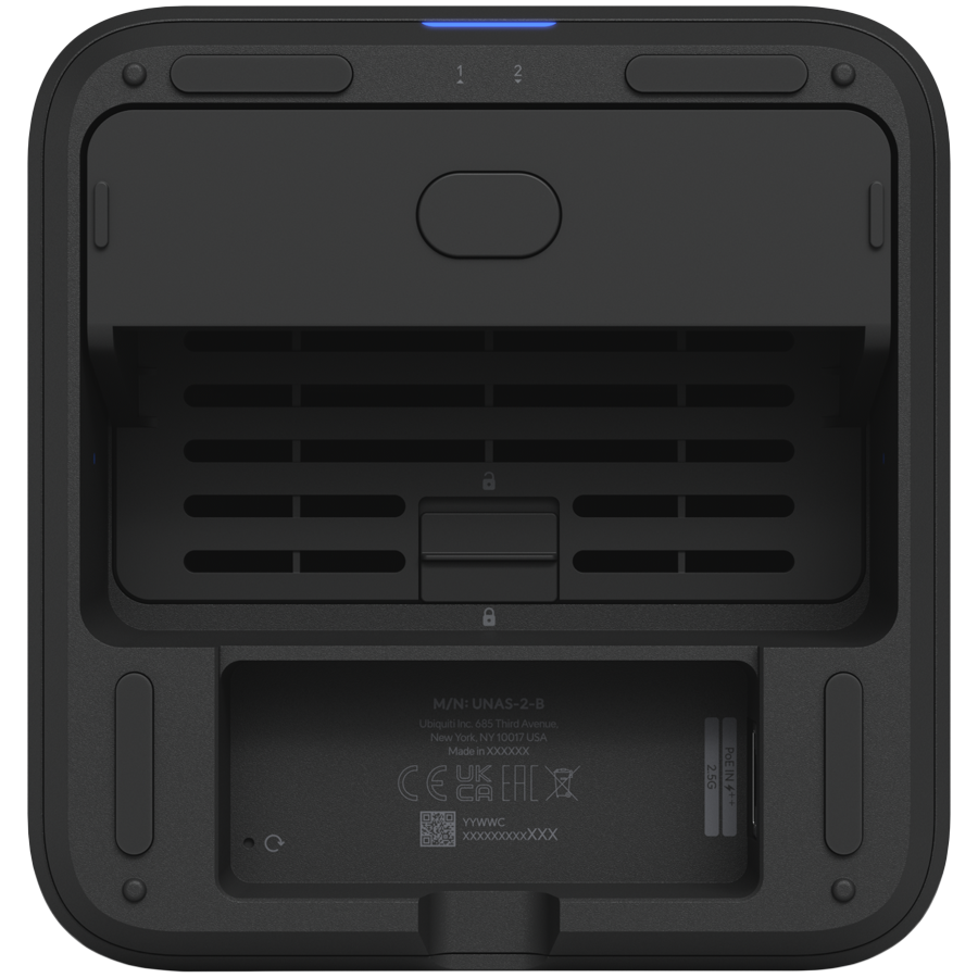 Ubiquiti UniFi UNAS-2-B-EU Network Attached Storage with (2) 3.5inch HDD bays, 2.5 GbE networking, USB-C – view 4