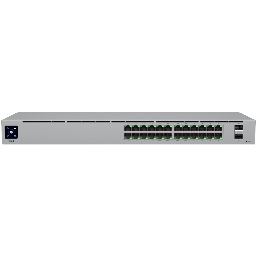 Ubiquiti USW-24-POE Gigabit Layer 2 switch with twenty-four Gigabit Ethernet ports including sixteen – product photo