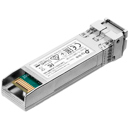 TP-Link SM5110-SR Omada 10GBase-SR SFP+ LC Transceiver, Multi-mode SFP+ LC Transceiver, Hot-Pluggable, – product photo